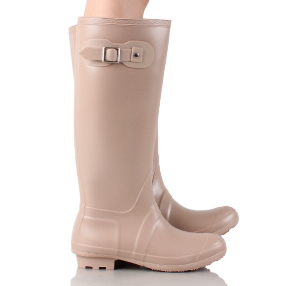 Classic Tall Wellington Rainboots Cream - Picture 3 of 6